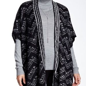 Dex Jacquard Sweater Poncho